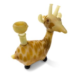 Handcrafted Giraffe Glass Water Pipe
