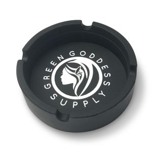 Round Silicone Ashtray - Black